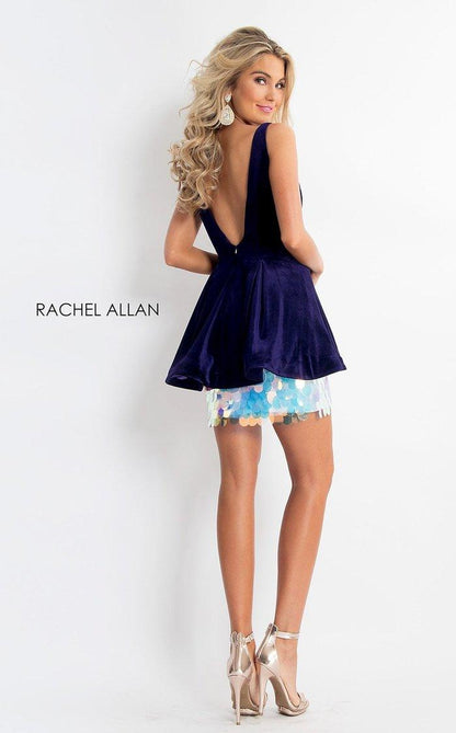 Rachel Allan Short Sleeveless Homecoming Dress 4609 - The Dress Outlet
