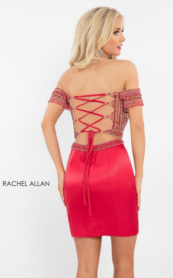 Rachel Allan Short Two Piece Homecoming Dress 4595 - The Dress Outlet