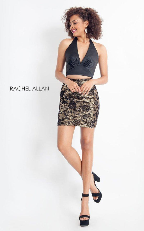 Black Royal Rachel Allan Short Two Piece Homecoming Dress 4653 for $127 ...