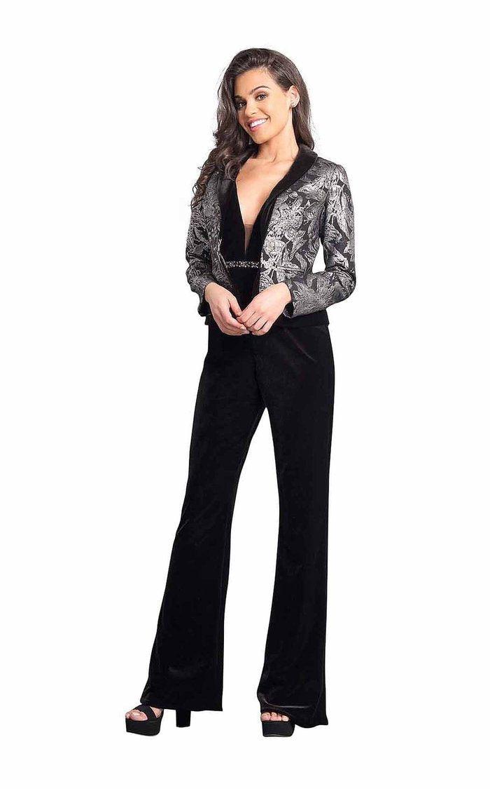 Rachel Allan Sleeveless Formal Jacket Jumpsuit 8353 - The Dress Outlet
