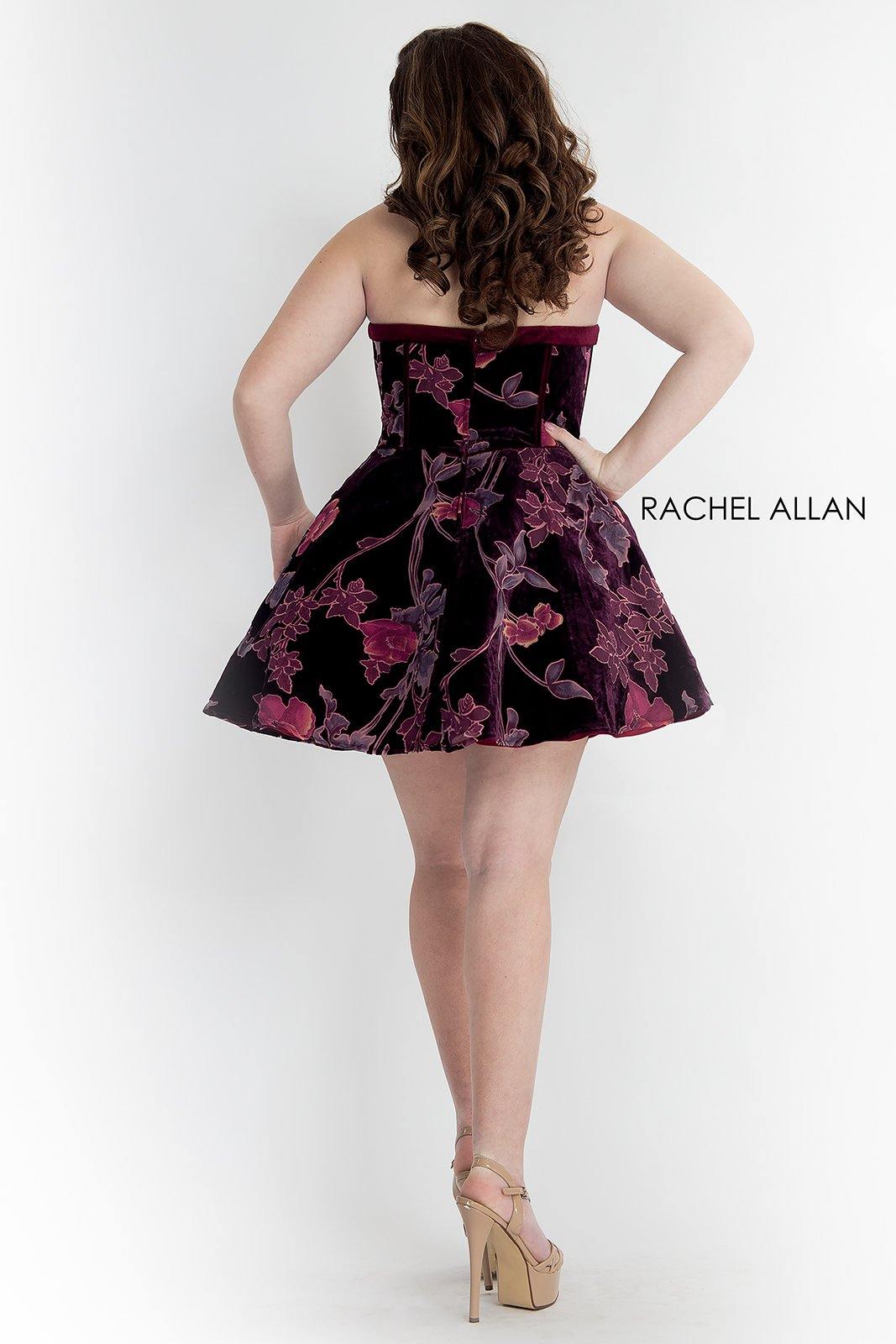 Rachel Allan Strapless Curve Short Dress