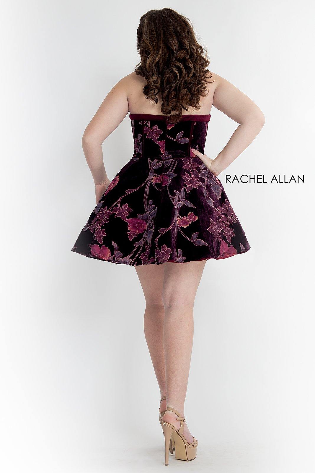 Rachel Allan Strapless Curve Short Dress - The Dress Outlet