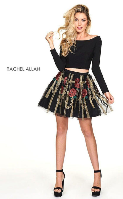 Rachel Allan Two Piece Homecoming Short Dress 4663 - The Dress Outlet