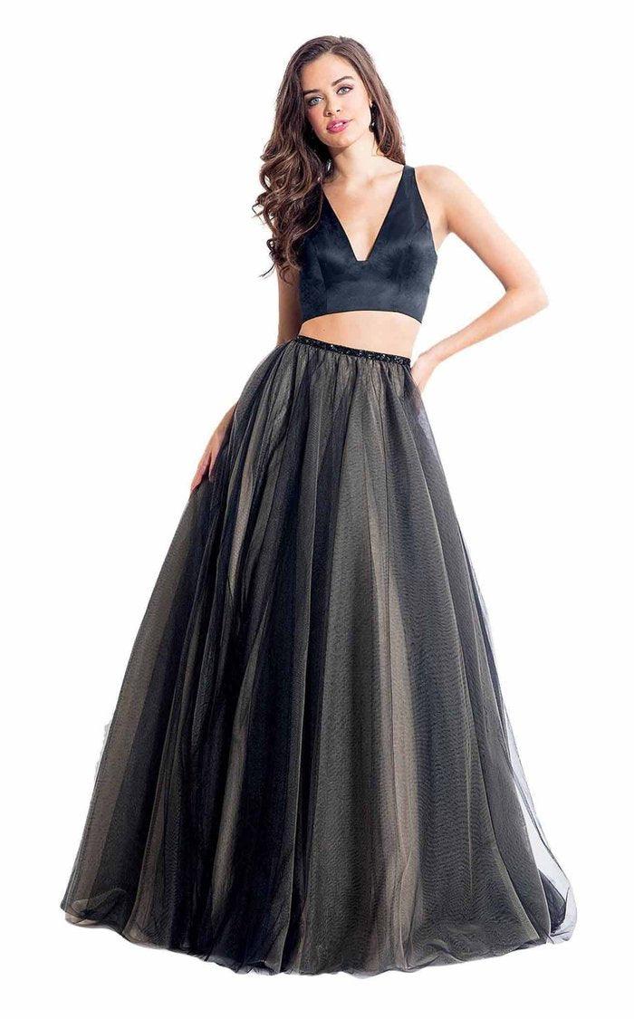 Rachel Allan Two Piece Prom Long Formal Dress 6065 - The Dress Outlet