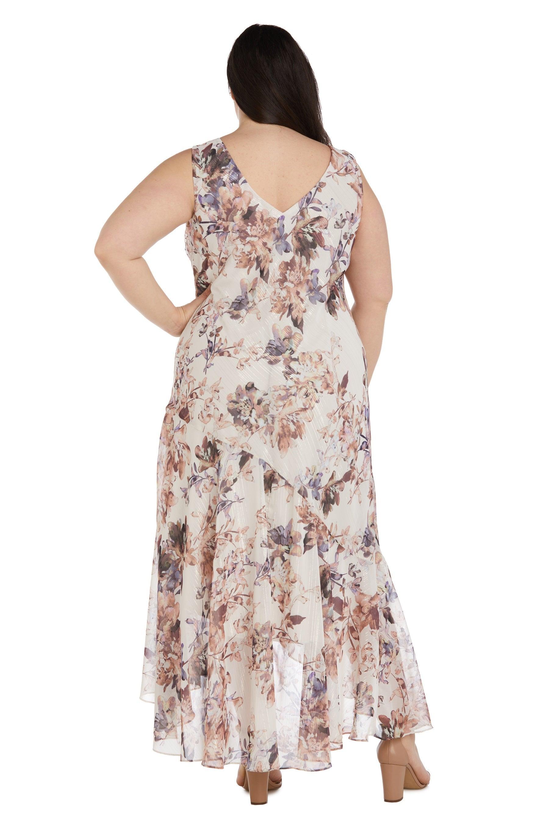 R&M Richards 2 Piece High Low Plus Size Dress 9206W - The Dress Outlet