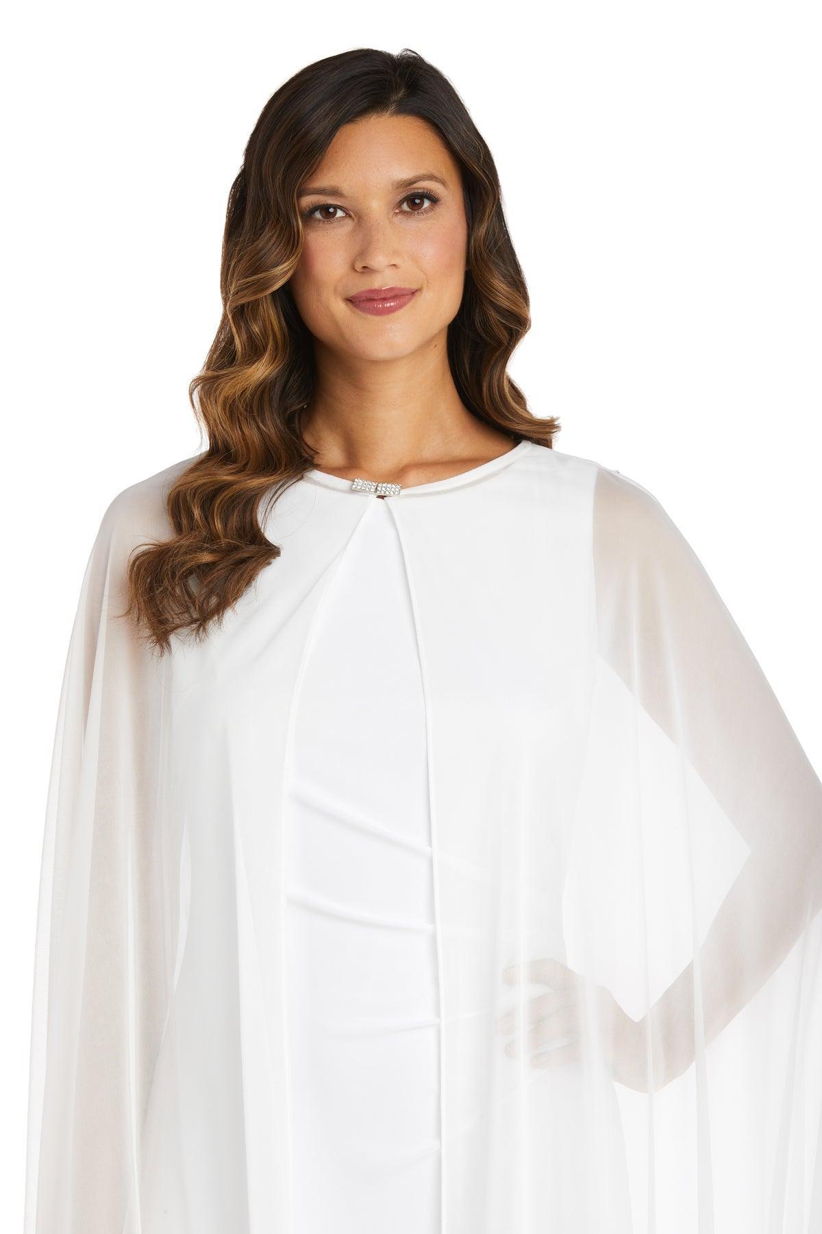 White R&M Richards 2664 Chiffon Capei Jacket Sale for $19.99 – The ...