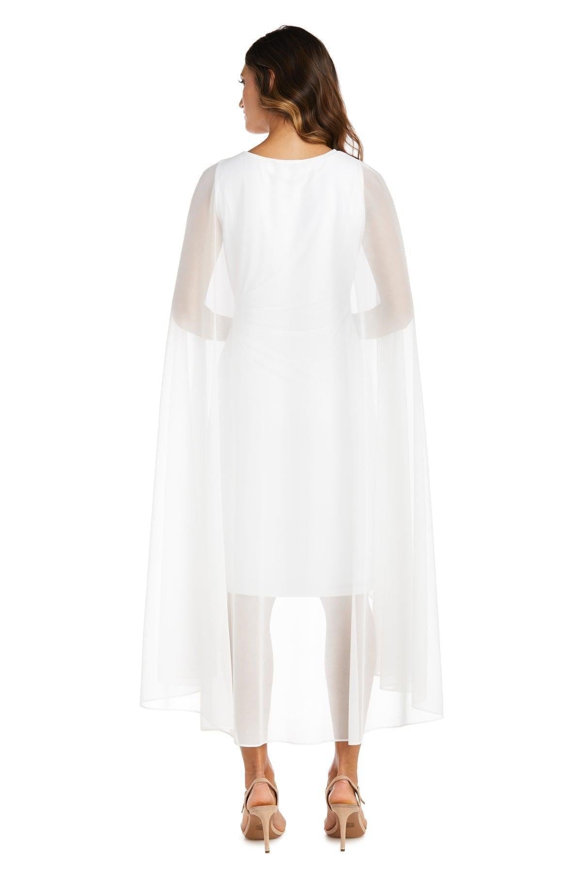White R&M Richards 2664 Chiffon Capei Jacket Sale for $19.99 – The ...