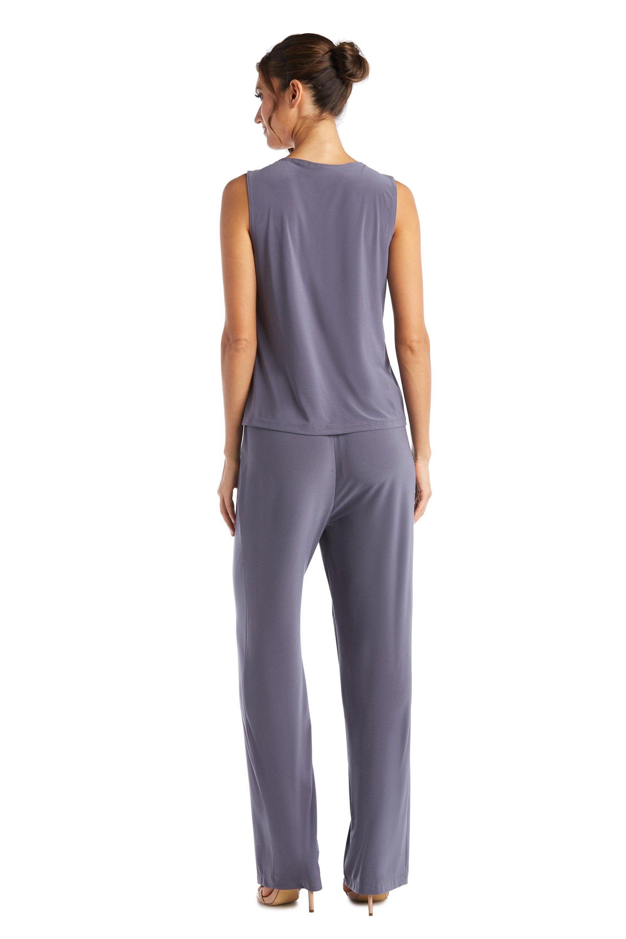 R&M Richards Formal Duster Jacket Pant Set 7241 - The Dress Outlet