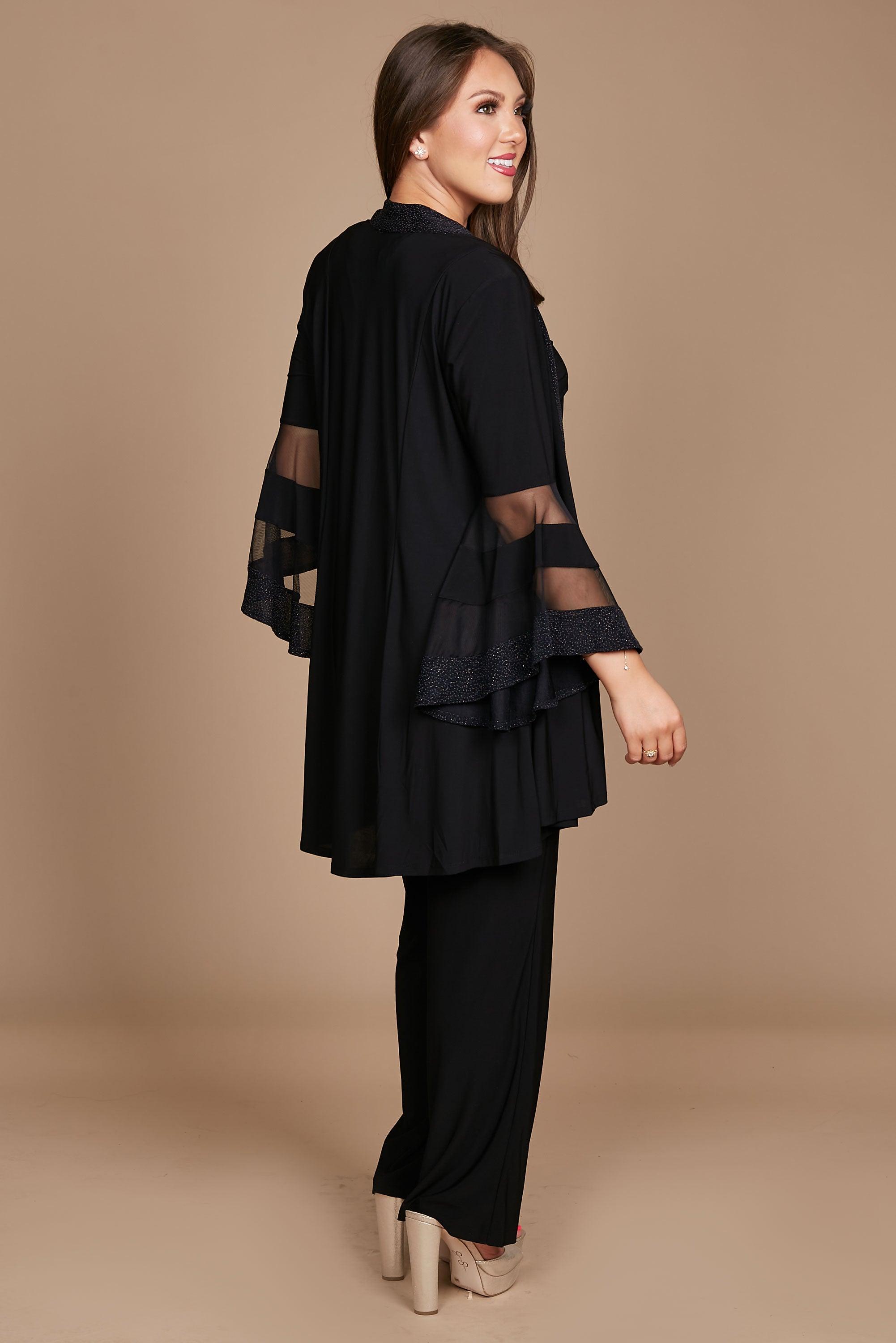 R&M Richards Formal Duster Jacket Pant Set 7241 - The Dress Outlet