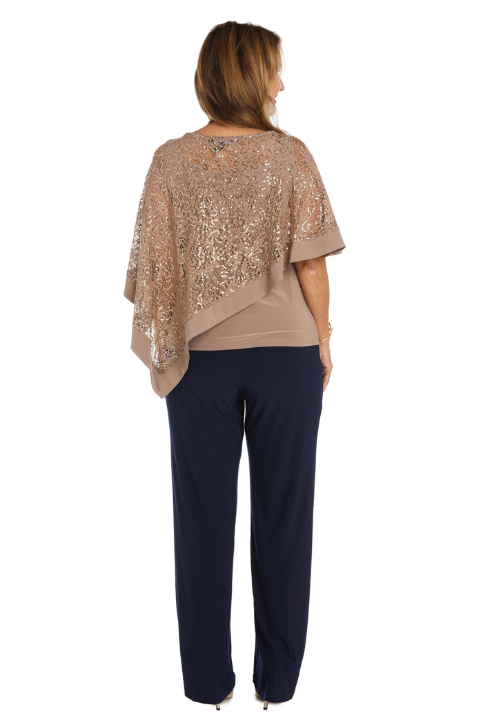 R&M Richards Formal Lace Poncho Top 2117 - The Dress Outlet