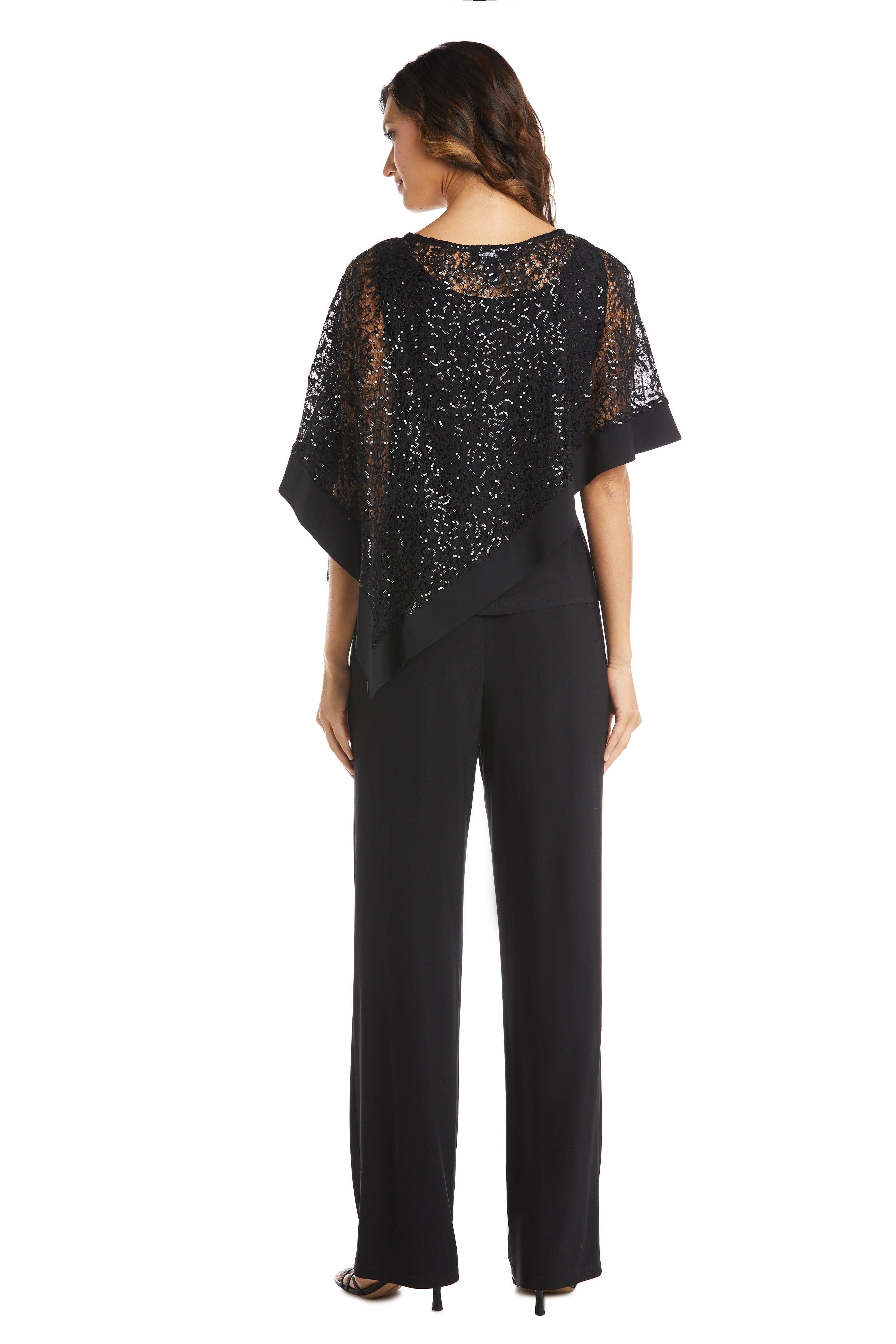 R&M Richards Formal Lace Poncho Top 2117 - The Dress Outlet