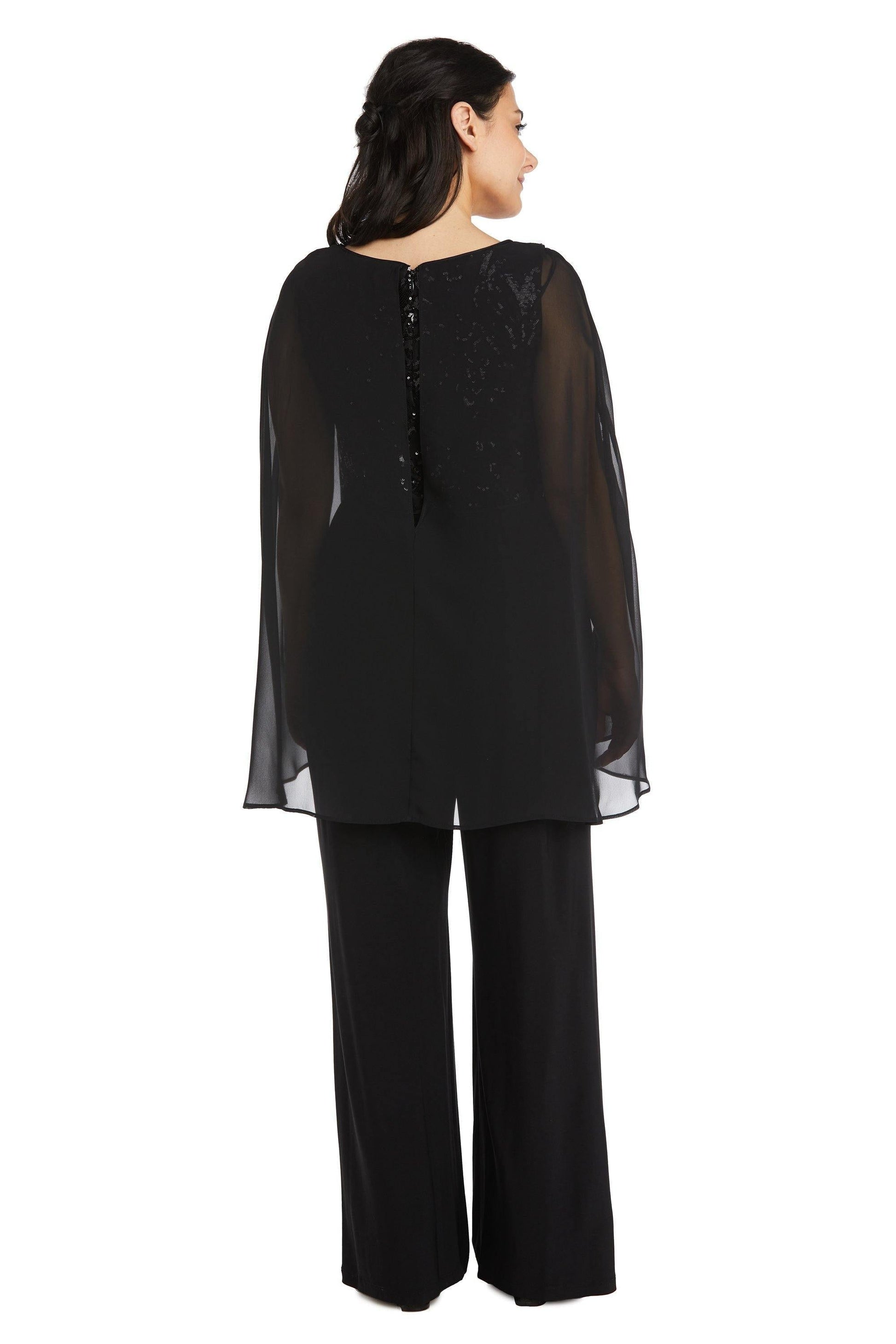 R&M Richards 7539P Formal Petite Chiffon Jumpsuit Sale