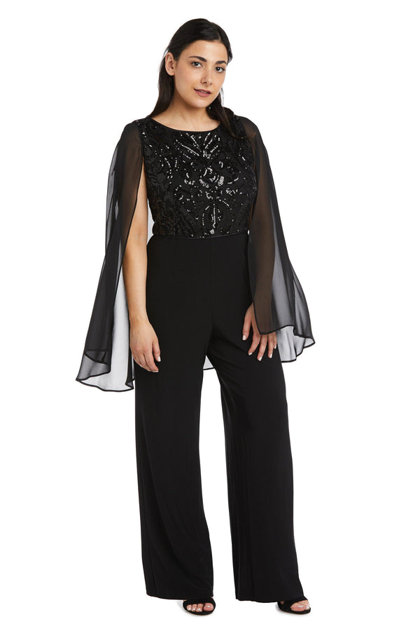 Formal Petite Jumpsuit Chiffon R&M Richards 7539P