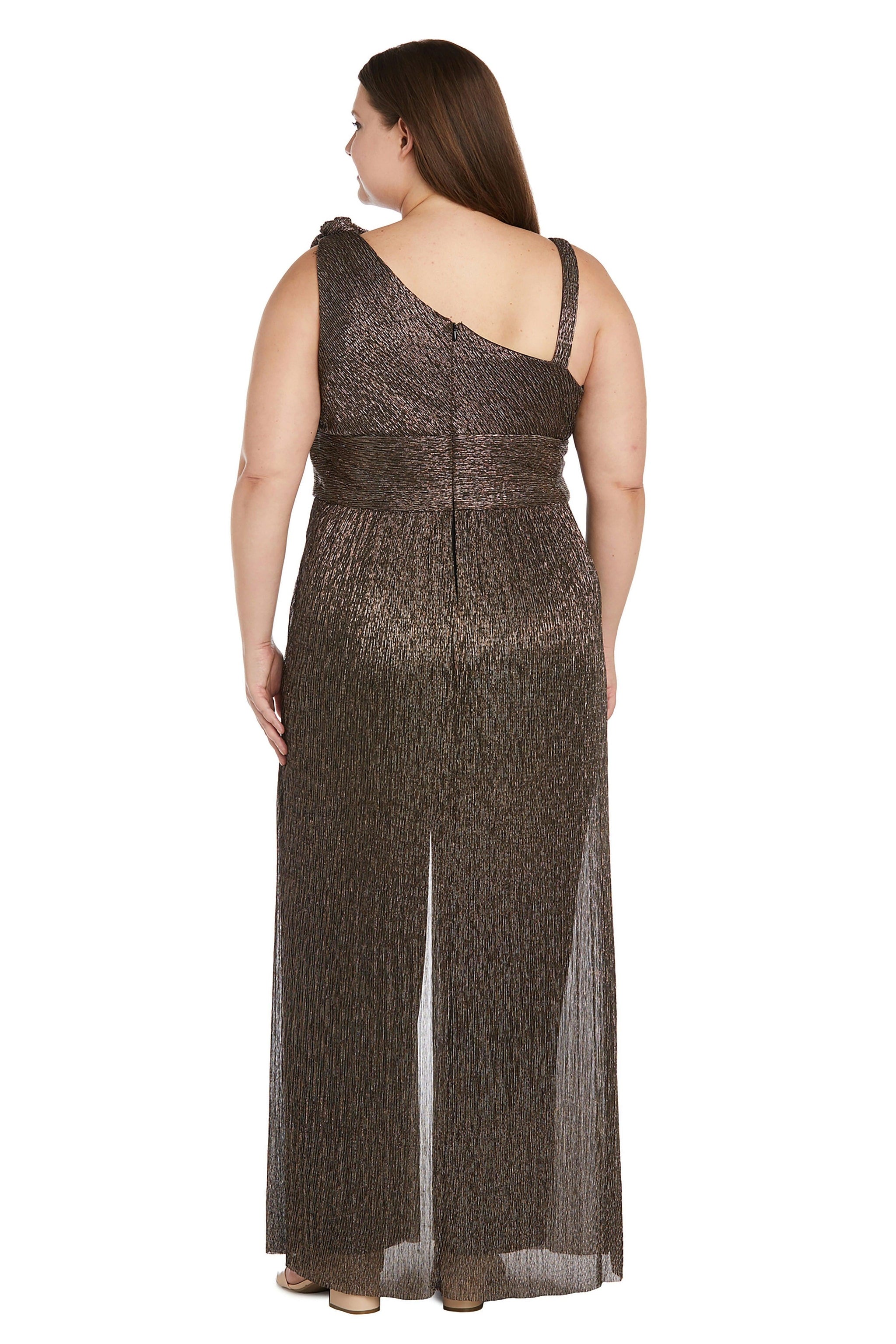 Black/Gold/Silver R&M Richards 9628W Formal Plus Size Jumpsuit for $98. ...