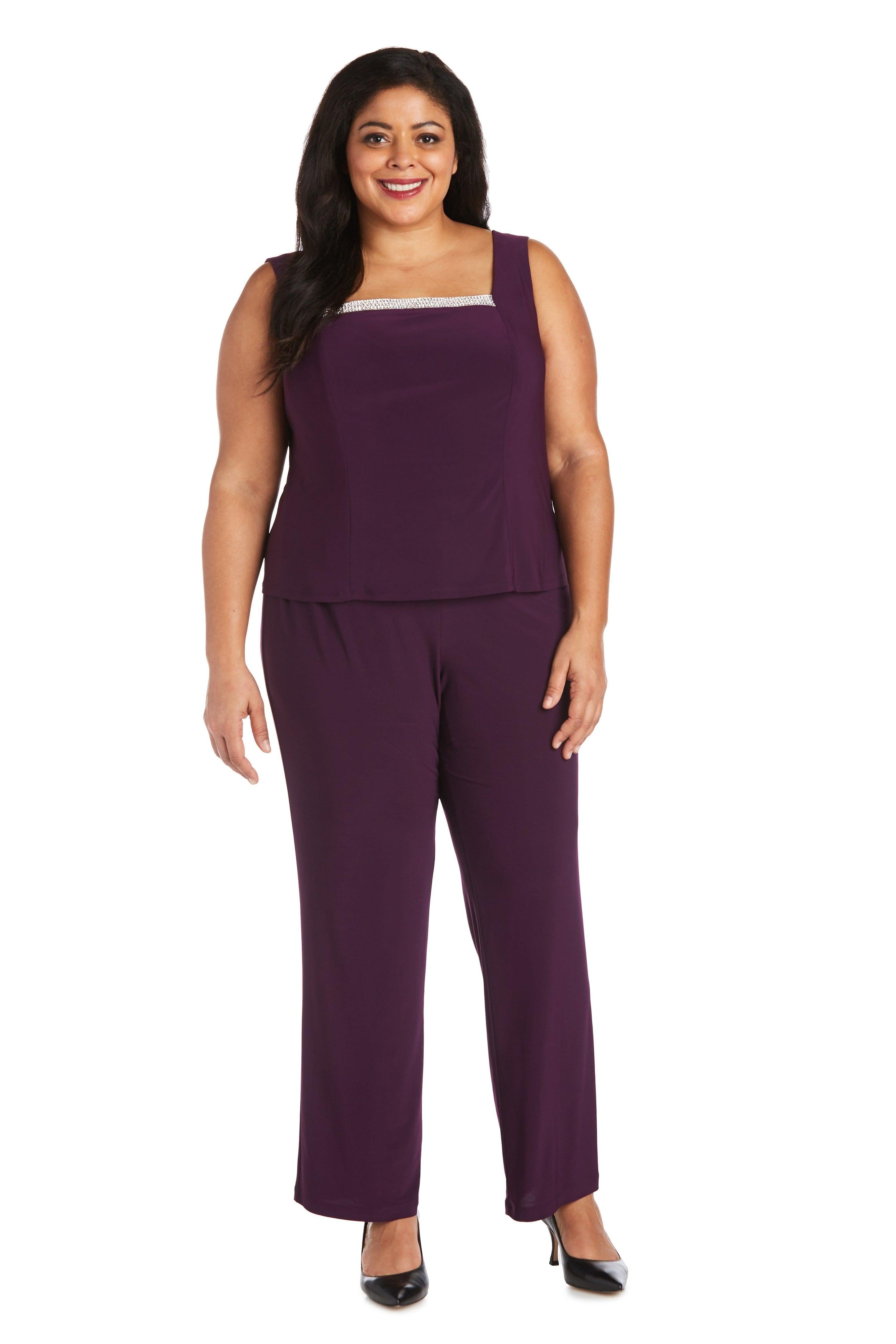 Navy R&M Richards 7449W Formal Plus Size Pansuit for $29.99 – The Dress ...