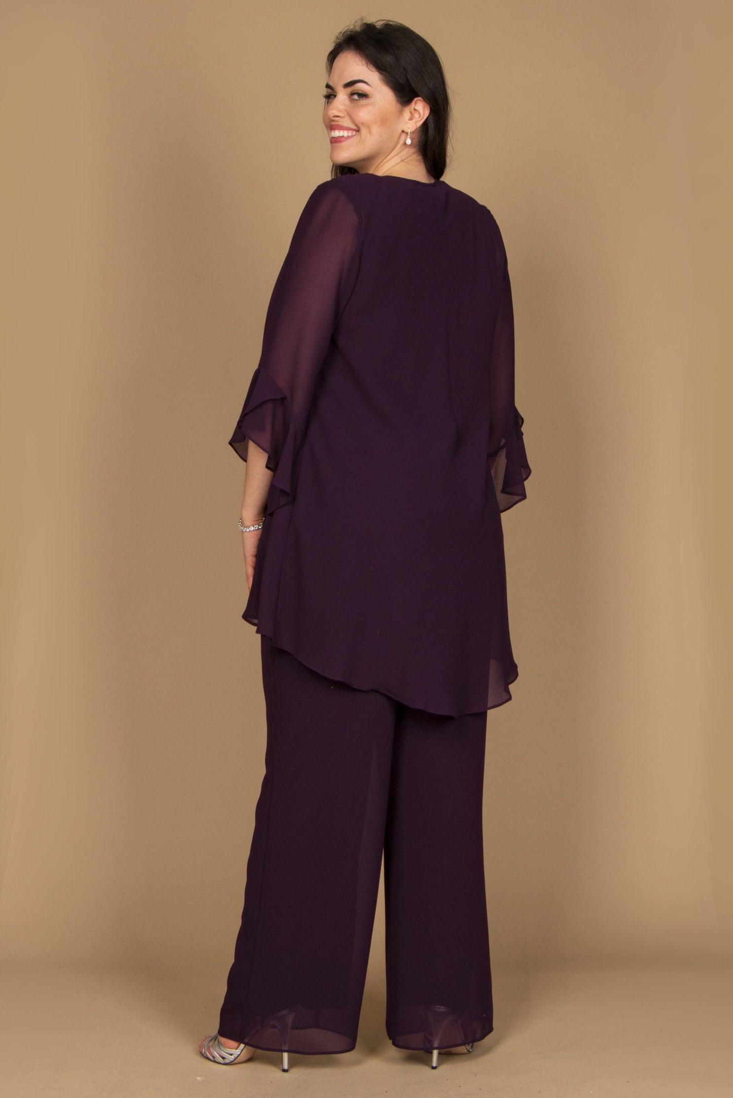 R&M Richards Formal Plus Size Pantsuit Set RM9042W - The Dress Outlet