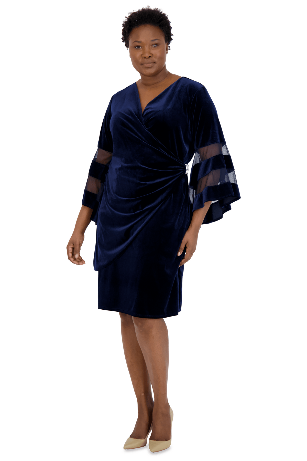 R&M Richards 5471W Formal Short Plus Size Dress