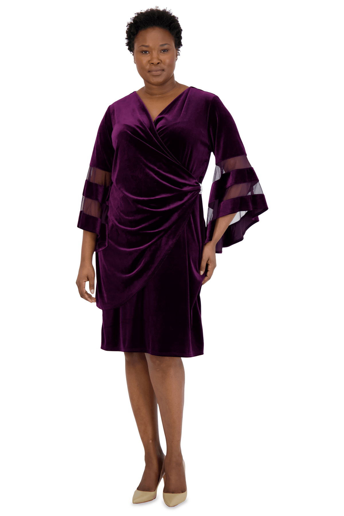 R&M Richards 5471W Formal Short Plus Size Dress