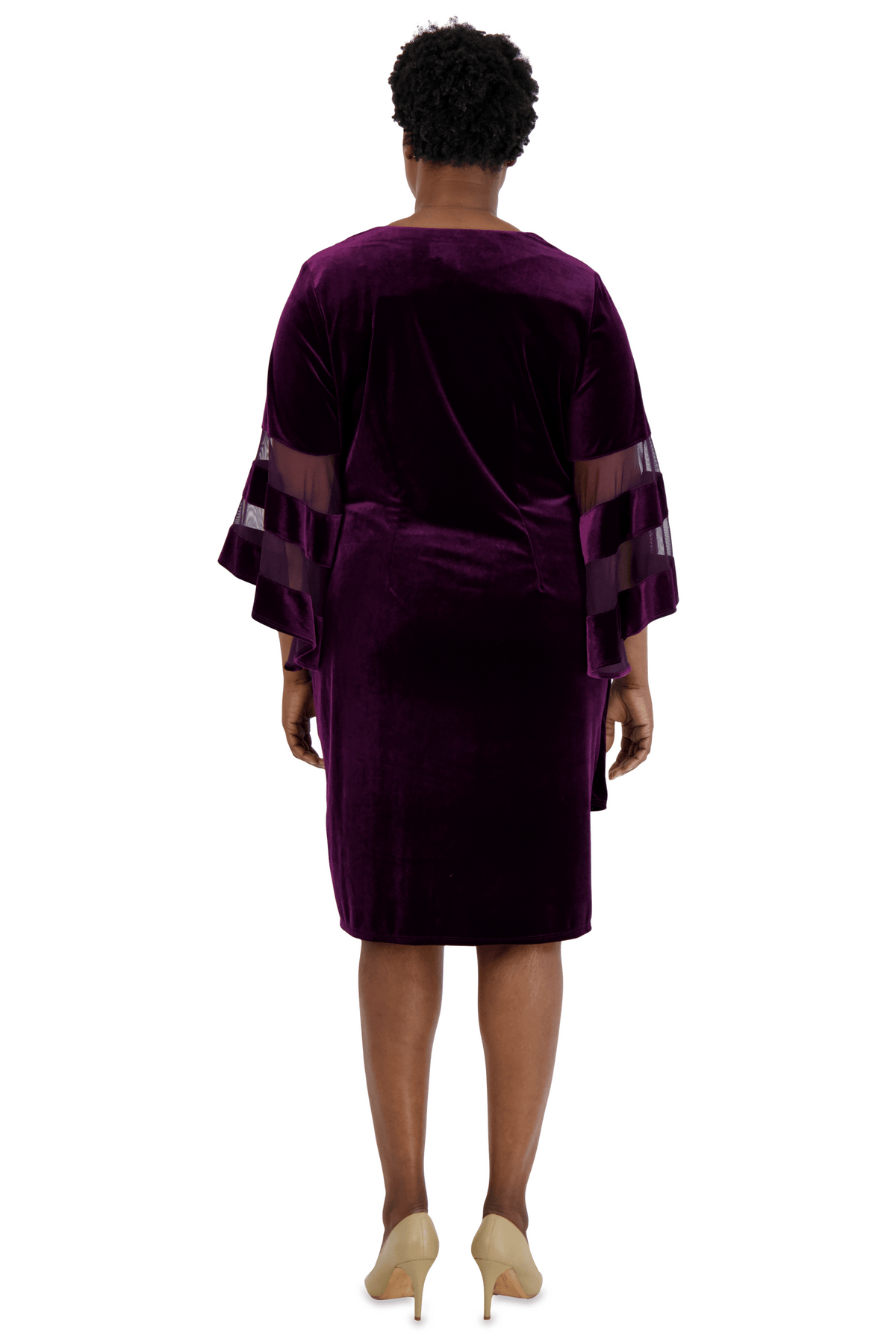 R&M Richards Formal Short Plus Size Dress 5471W - The Dress Outlet