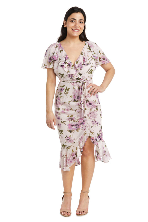 Chiffon Petite Dress High Low R&M Richards 7776P
