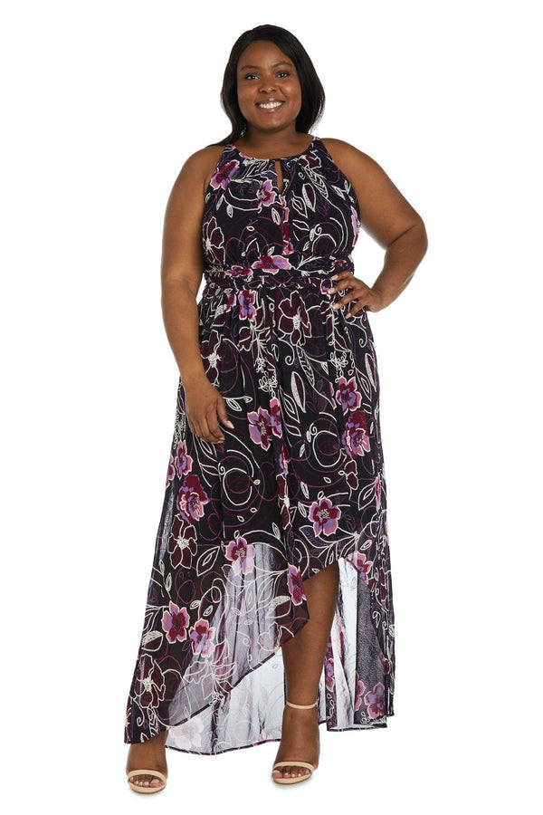 Formal Plus Size Dress High Low R&M Richards 7958W