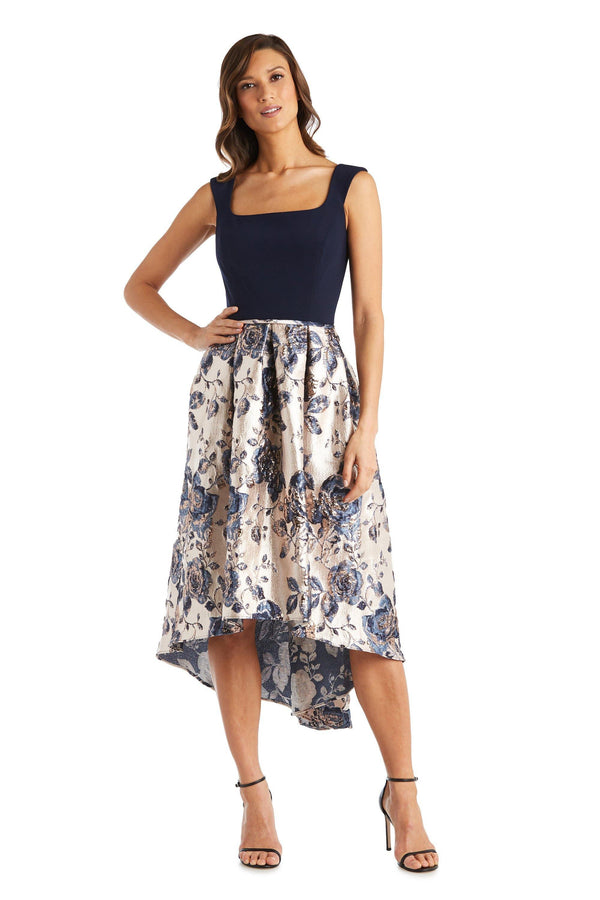 High Low Floral Dress Petite R&M Richards 7163P