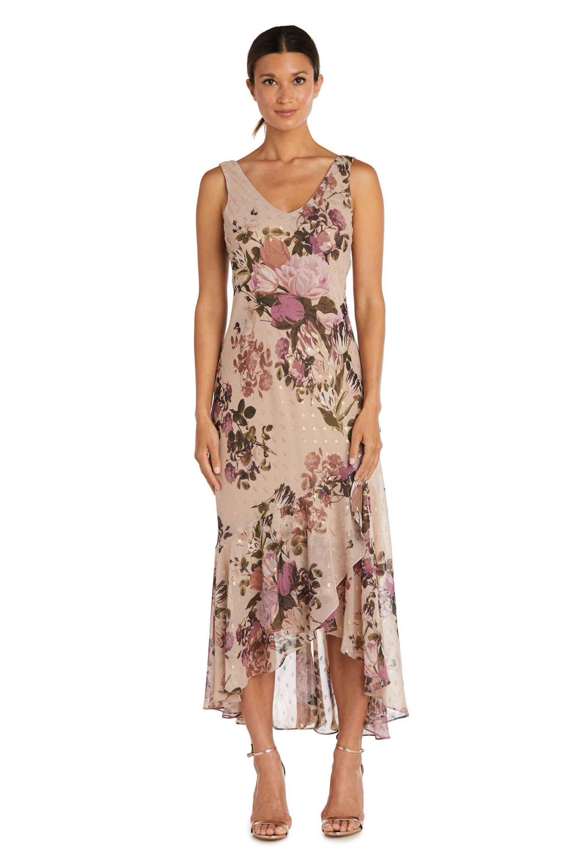 R&M Richards 7633P High Low Petite Jacket Dress