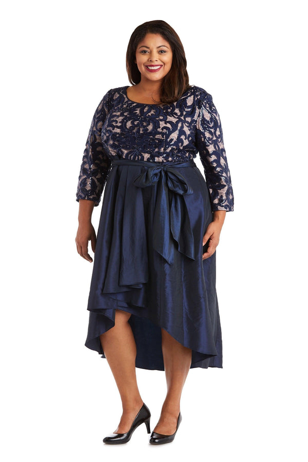 Plus Size Dress High Low R&M Richards 5766W