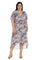 R&M Richards High Low Plus Size Floral Dress 9400W - The Dress Outlet