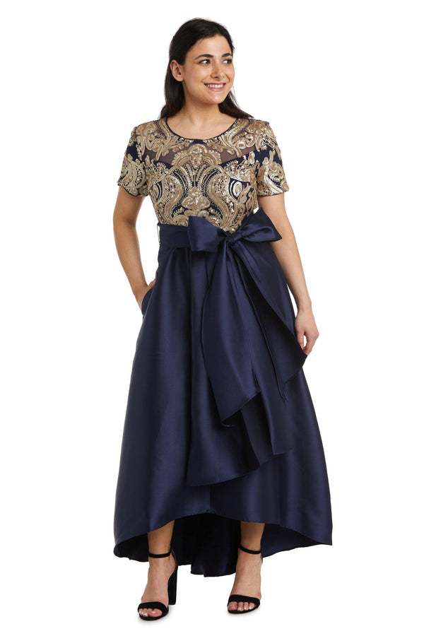 Sequins Petite Dress High Low R&M Richards 5492P