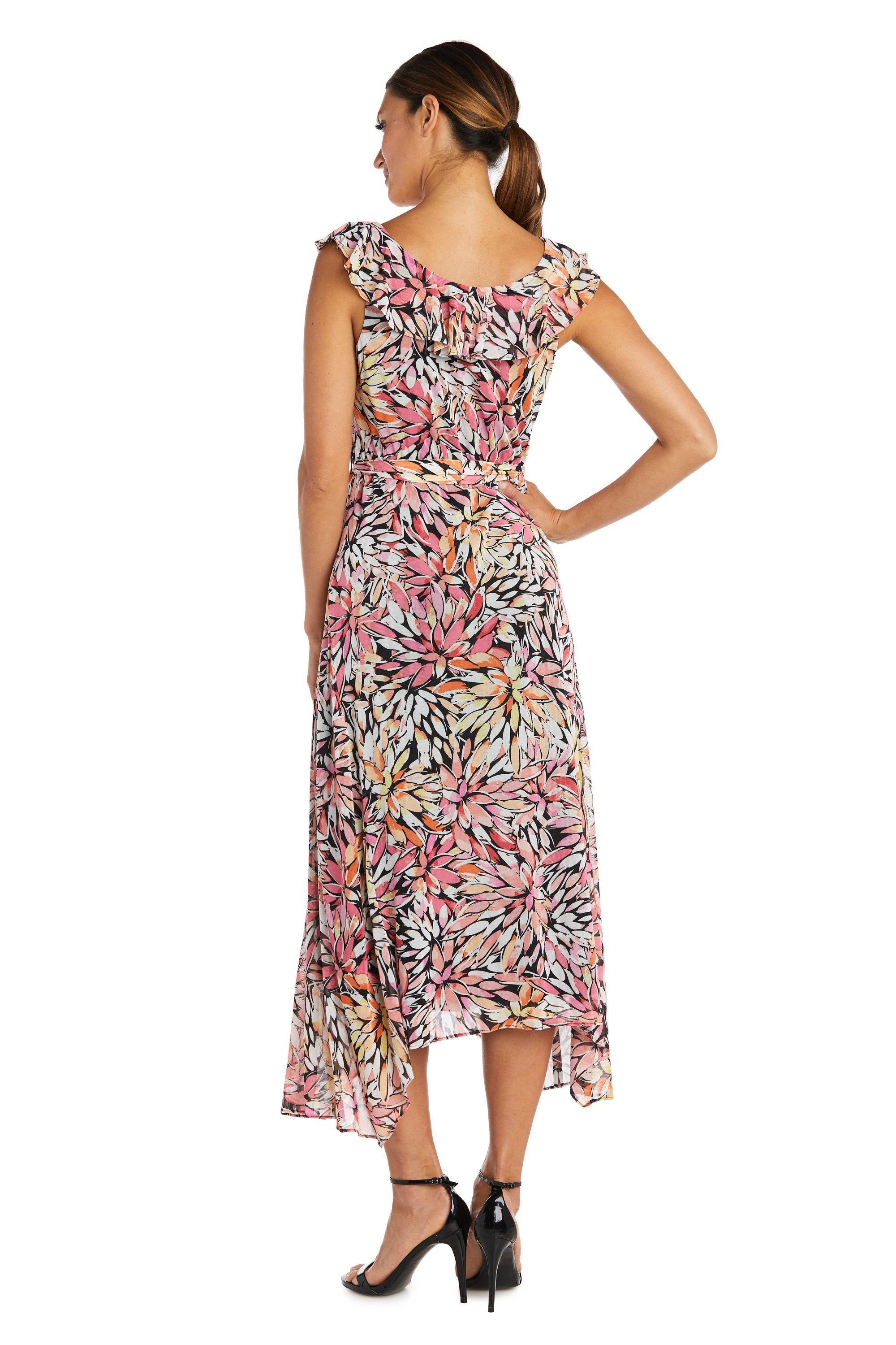 R&M Richards High Low Sleeveless Petite Dress 7204P - The Dress Outlet
