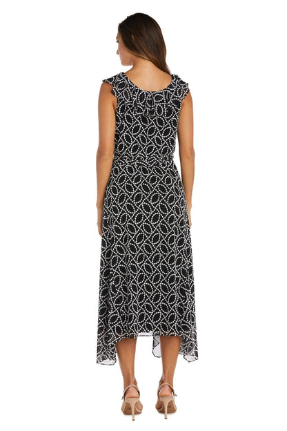 R&M Richards High Low Sleeveless Petite Dress 9364P - The Dress Outlet