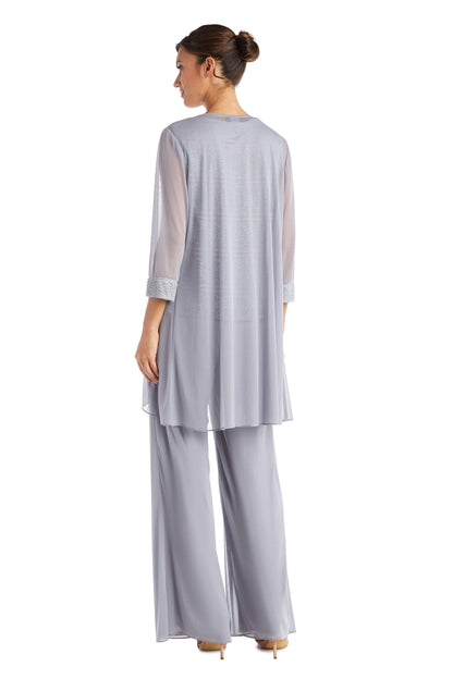 R&M Richards Long Formal Beaded Pant Suit Sale - The Dress Outlet