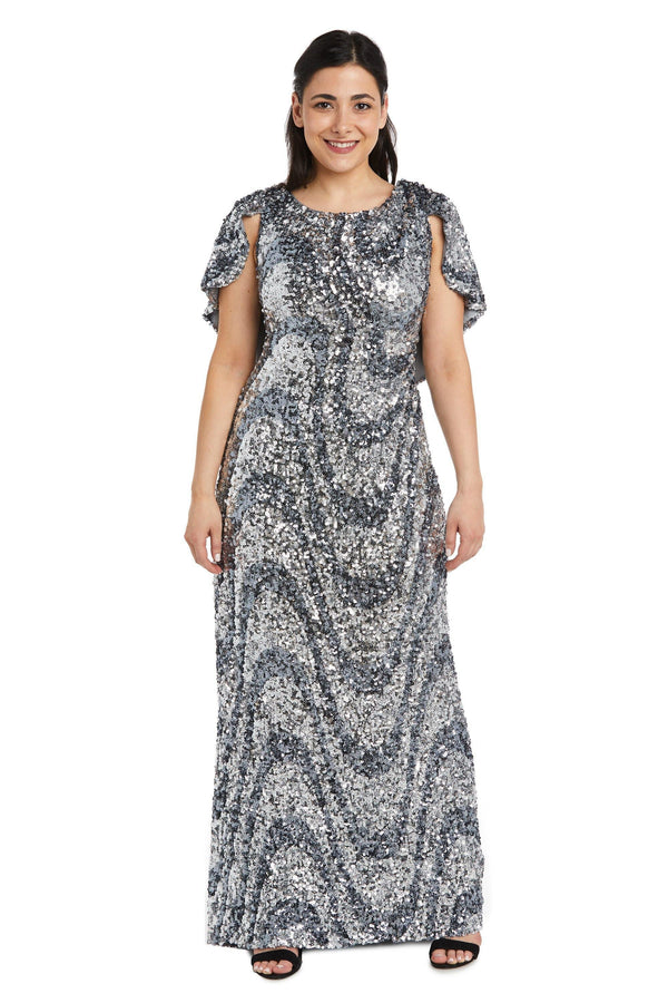Long Formal Dress Capelet Petite R&M Richards 7510P