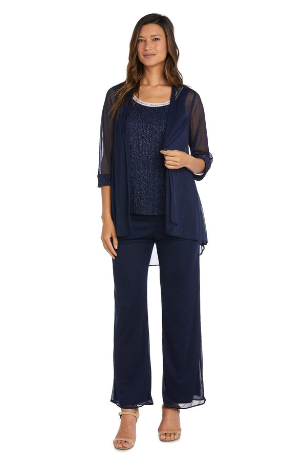 Long Chiffon Pant Suit Formal R&M Richards 2593