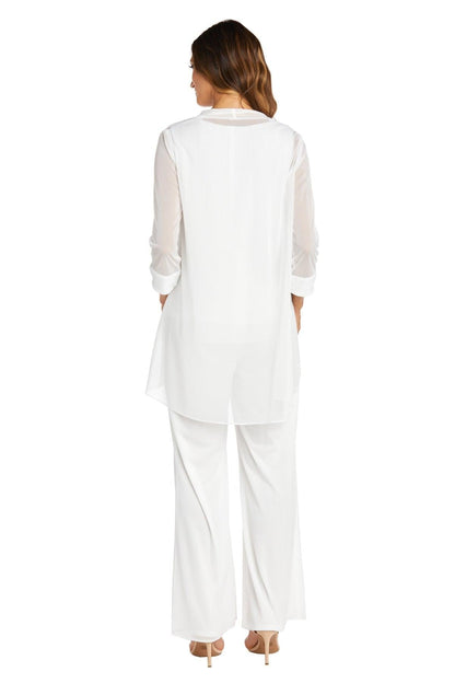 R&M Richards Long Formal Chiffon Pant Suit Sale - The Dress Outlet
