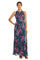 R&M Richards Long Formal Floral Halter Dress Sale - The Dress Outlet