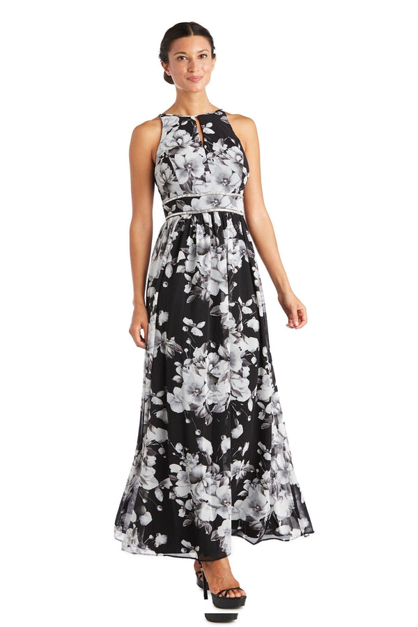 Long Formal Dress Halter Chiffon R&M Richards 7035
