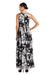 R&M Richards Long Formal Halter Chiffon Dress 7035 - The Dress Outlet