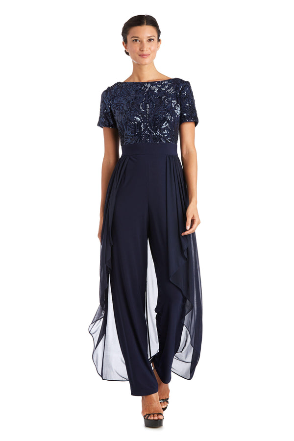 R&M Richards 3512 Formal Long Jumpsuit