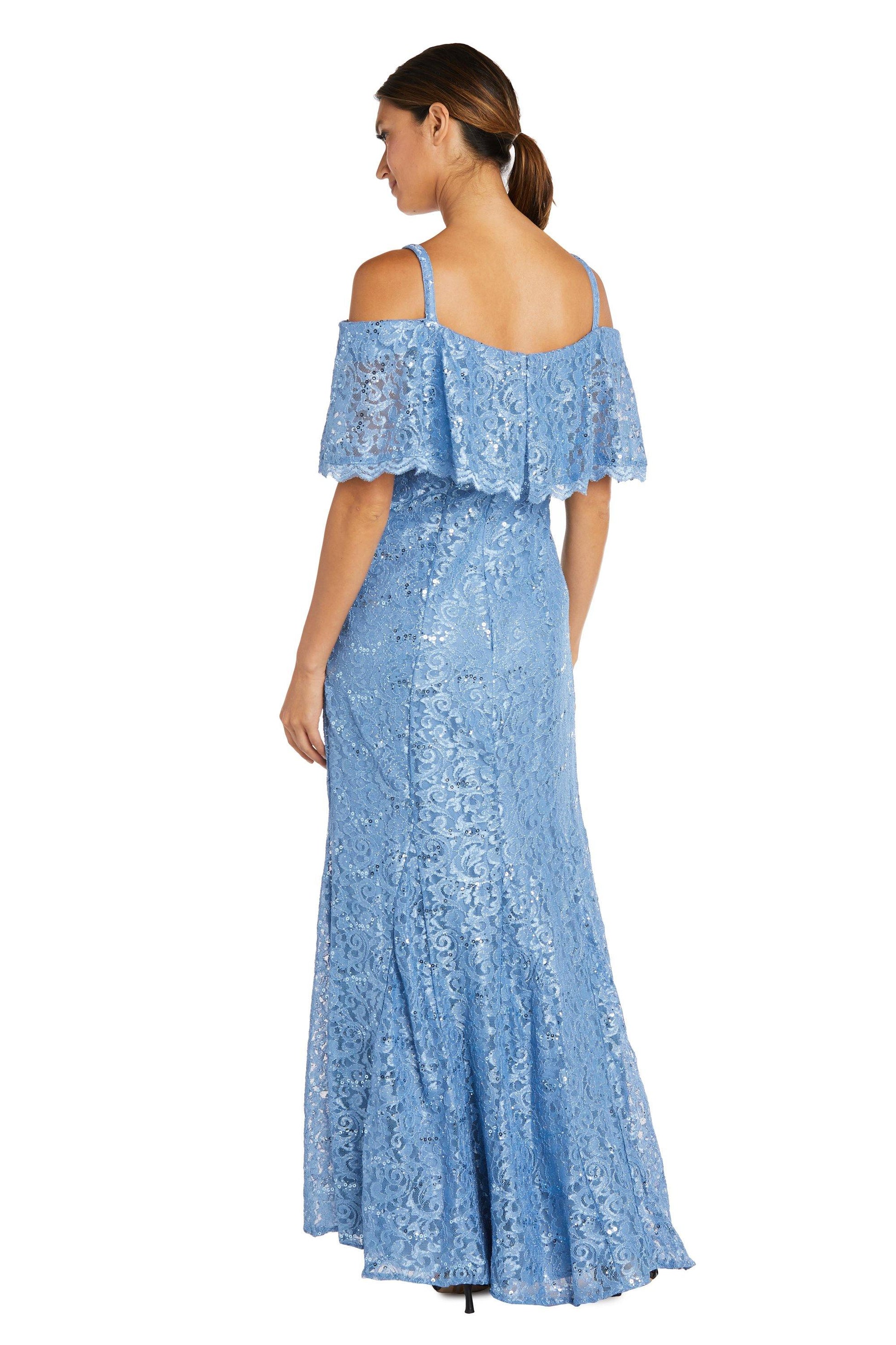 R&M Richards 2331 Long Formal Off Shoulder Lace Gown