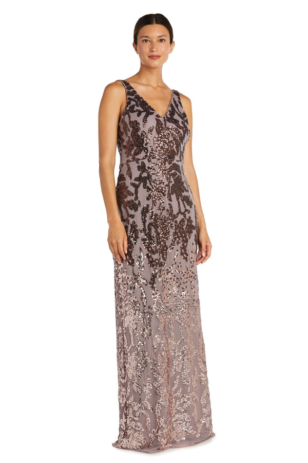 R&M Richards Long Formal Ombre Dress 9131P - The Dress Outlet