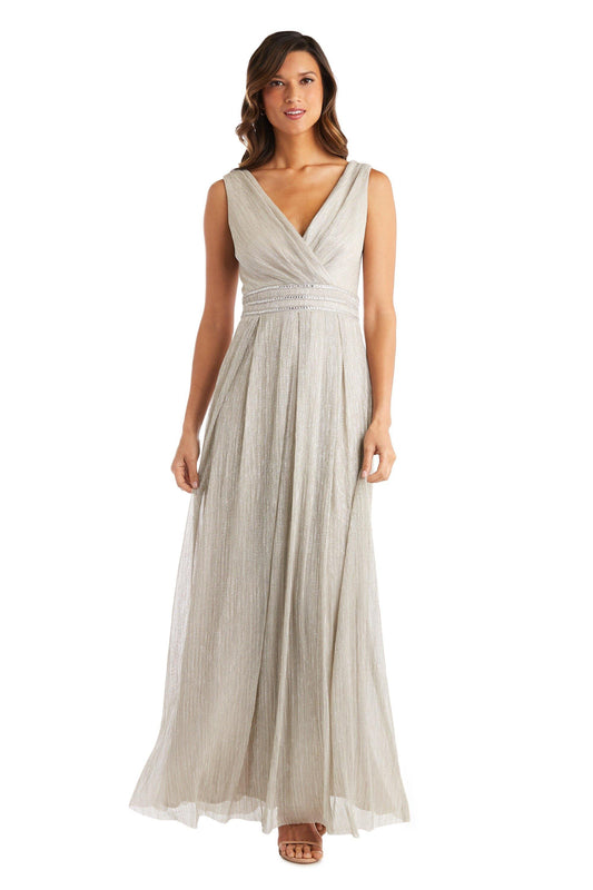 R&M Richards Long Formal Petite Dress 7068P - The Dress Outlet