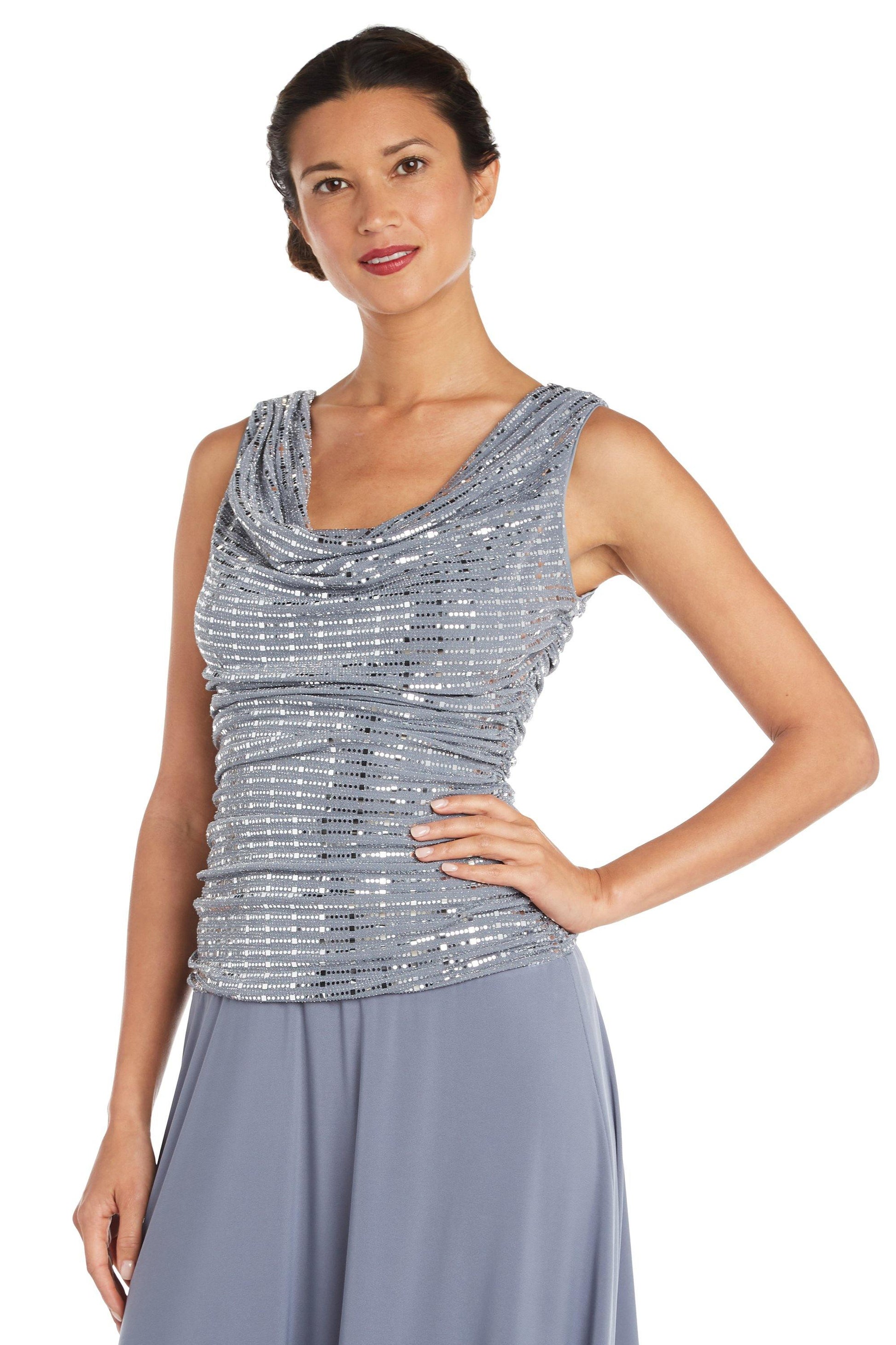 R&M Richards 9159P Long Formal Petite Dress