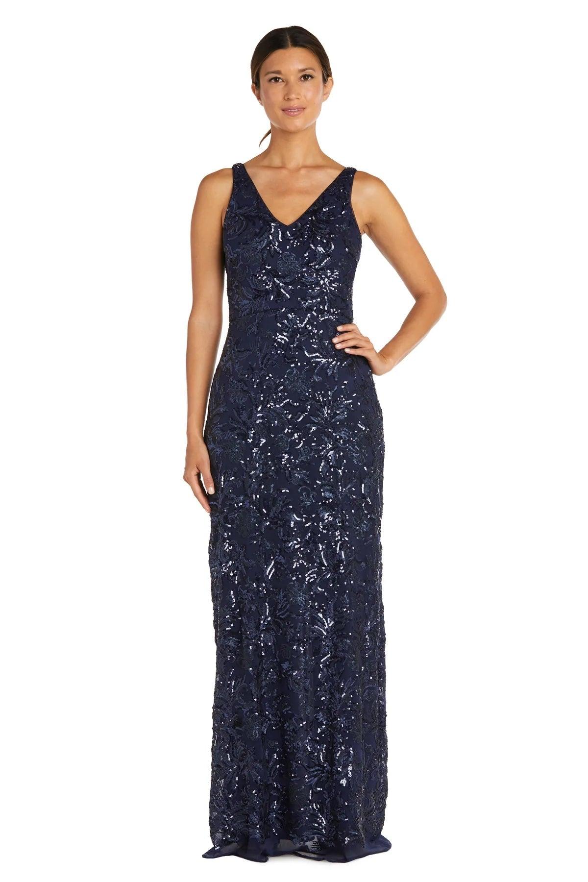 R&M Richards Long Formal Petite Dress Sale - The Dress Outlet