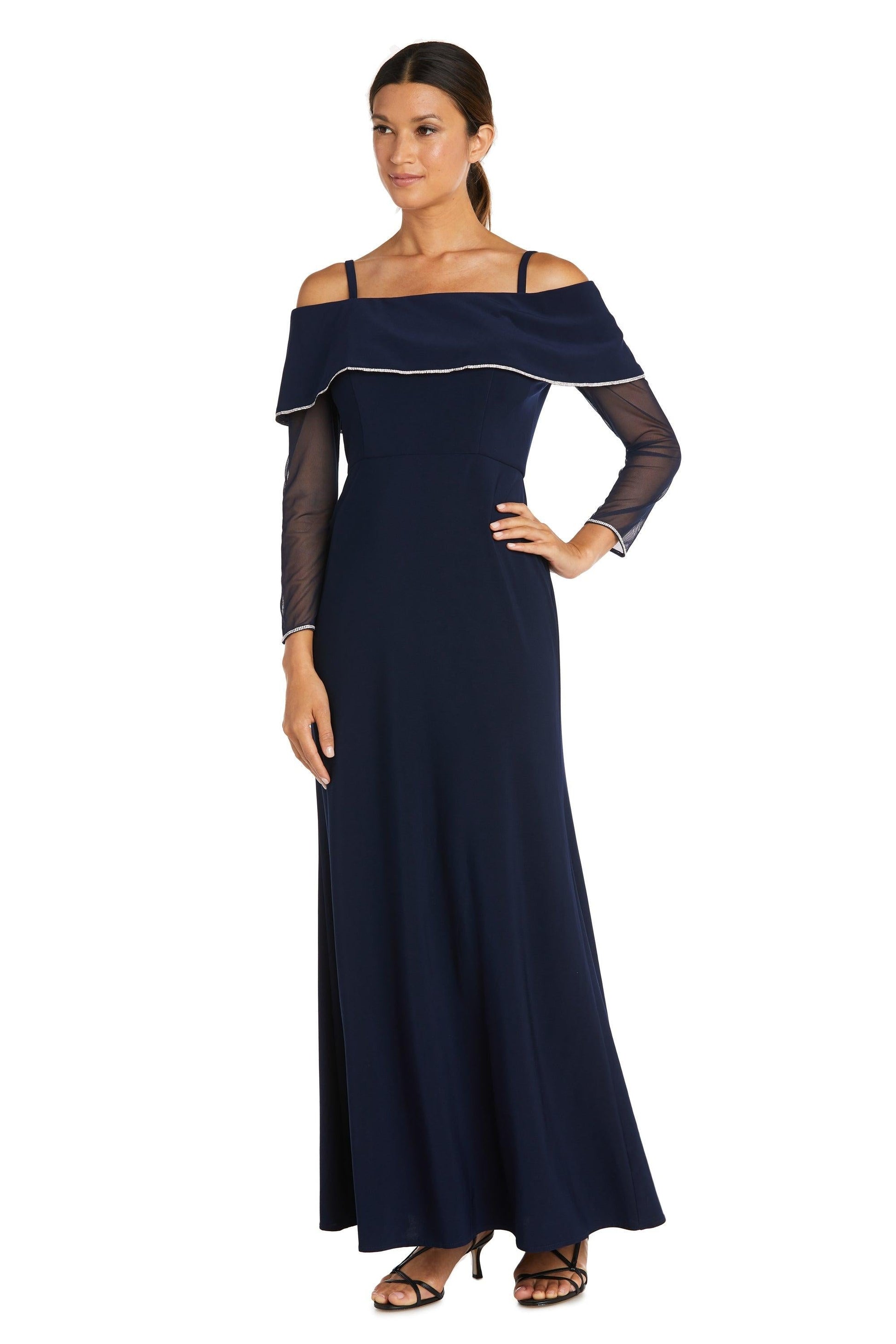 R&M Richards 2637P Long Formal Petite Evening Dress