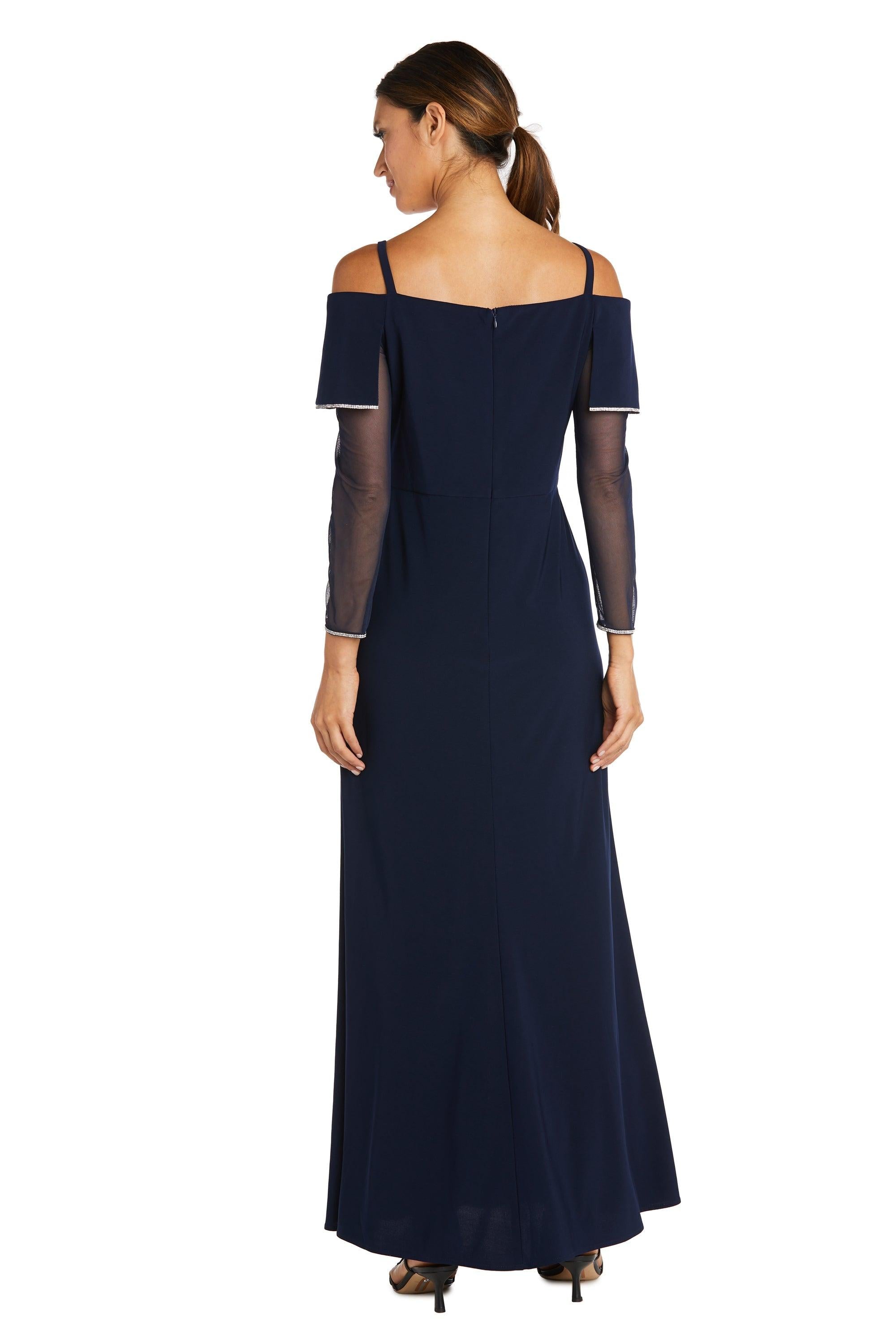 R&M Richards Long Formal Petite Evening Dress 2637P - The Dress Outlet