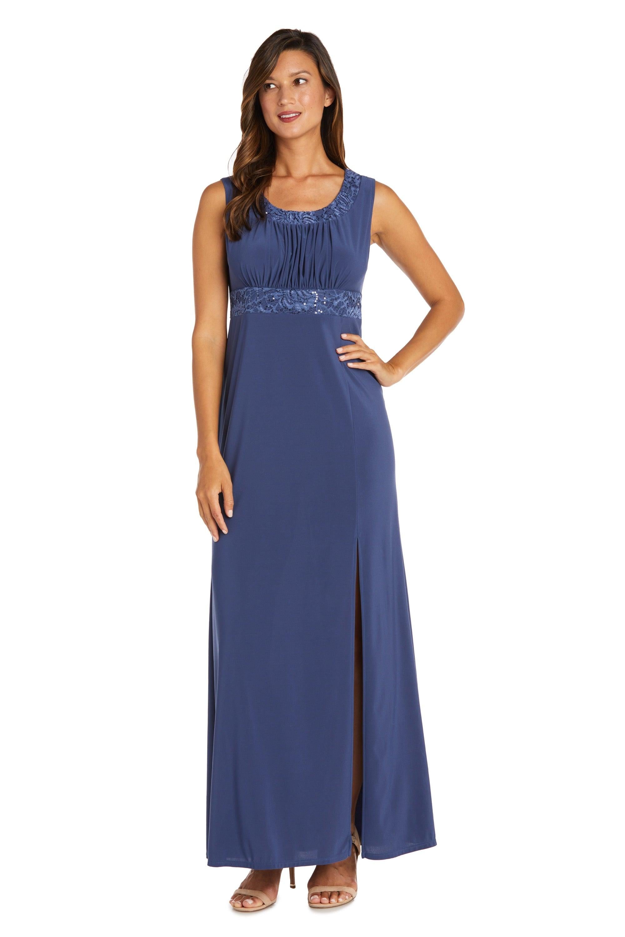 R&M Richards Long Formal Petite Jacket Dress 3785P - The Dress Outlet