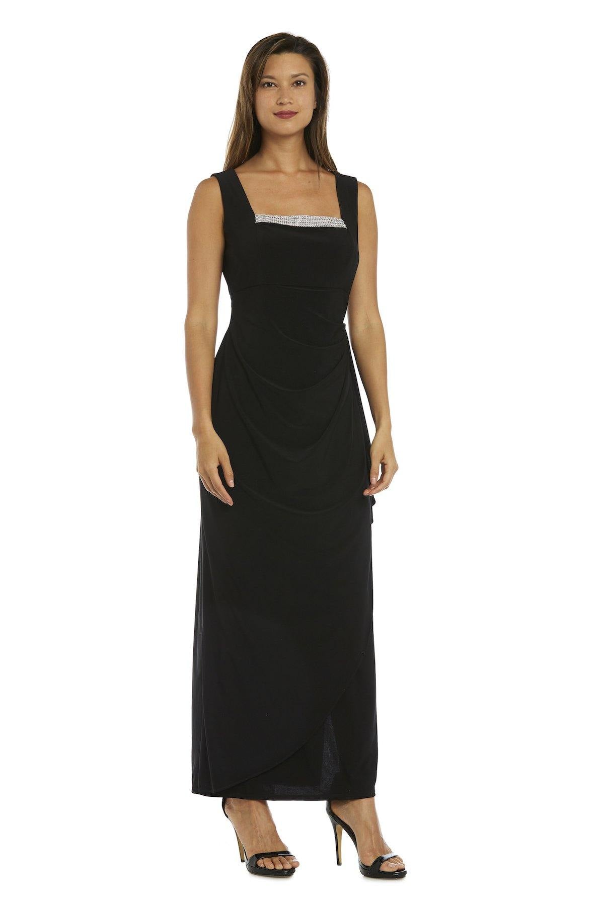 R&M Richards 3808P Long Formal Petite Jacket Dress