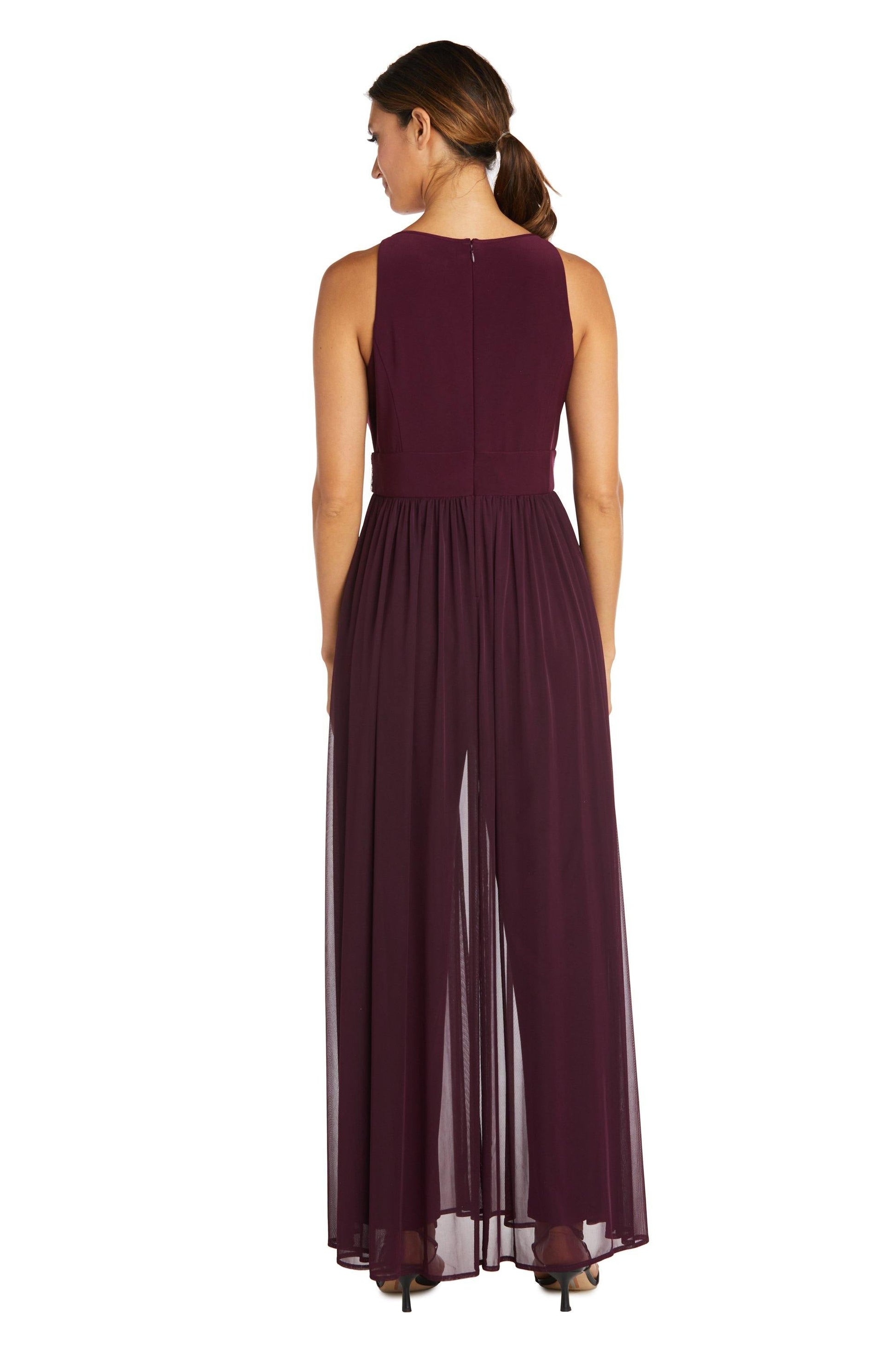 R&M Richards 5375P Long Formal Petite Jumpsuit